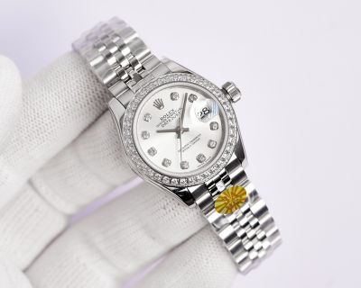 3A Factory ROLEX 904L Steel Imported Automatic Movement 28MM Lady Watch